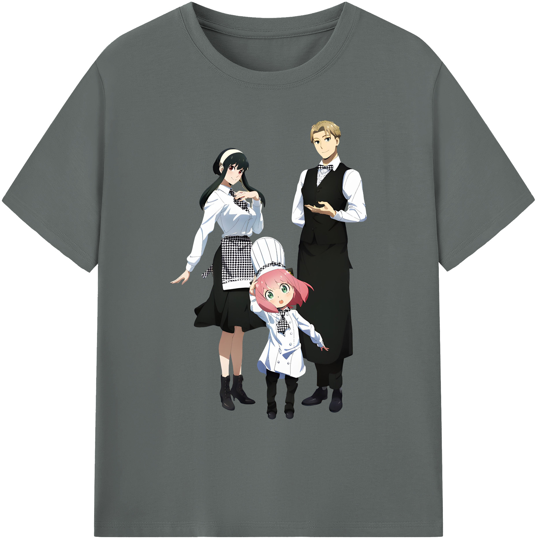 （画像用） SPY×FAMILY间谍家家酒 綿100％ メンズ半袖Tシャツ｜肌触りやわらか＆通気性